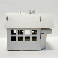 Maison en papier créative faite à la main, jouet de montage DIY, cabane de jeu dessinable pour enfants de maternelle BF30003 personnalisable