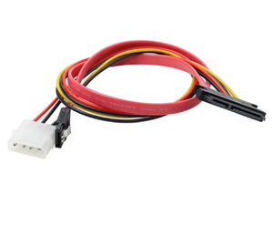 Kim Loại Nối Tiếp <span class=keywords><strong>SATA</strong></span> Combo Cáp Điện 4-Pin IDE + <span class=keywords><strong>SATA</strong></span> 7 + 15P Kết Nối 50Cm 12-Tháng Bảo Hành Cho Máy Tính Để Bàn Ổ Cứng - Product Image 2