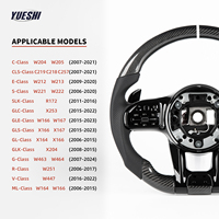Volant personnalisé en fibre de carbone pour Mercedes-Benz GLC GLE GLS C E S-Class W204 W205 W167 W212 W213 W222, prêt à l'emploi