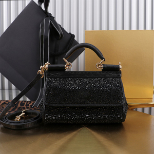 High Quality Women Designer Tote <b>Bag</b> Real Leather <b>Sequin</b> Handbag Luxury Shoulder <b>Bag</b> - Product Image 1