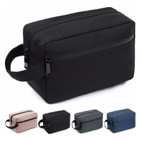 Sac de toilette sportif en polyester imperméable grand format avec logo personnalisé, idéal pour la promotion OEM/ODM, organisateur de voyage de marque
