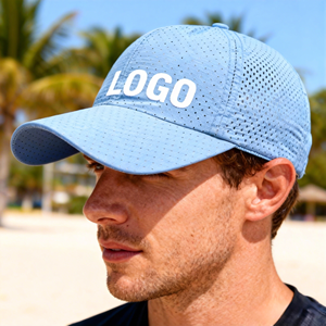 Customized Curved Brim Baseball Caps Sporty Solid Color Breathable Mesh <b>Net</b> Quick Dry Dad Hats Embroidered Woven Patch Logo - Product Image 6