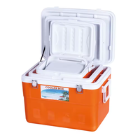 Ensemble de 3 Glacières Rigides Isothermes Portables 5L/13L/27L/45L pour Pique-niques, Pêche, Barbecue
