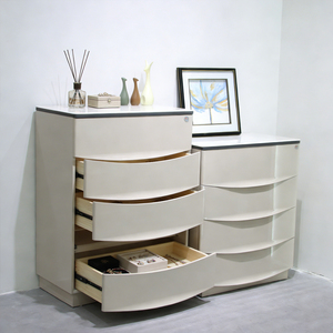 Free Standing Modern Design Bedroom Furniture Solid Wooden Dresser Table Organizer <b>Storage</b> Unit Cabinet White <b>Chest</b> of Drawers - Product Image 3