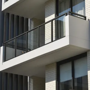 Ace Custom aluminium balustraden post glas geländer für balkon