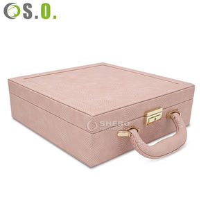 Boîte de rangement pour bijoux en cuir PU portable haut de gamme, grande capacité, pour bracelets, boucles d'oreilles, colliers, organiseur de voyage - Product Image 2