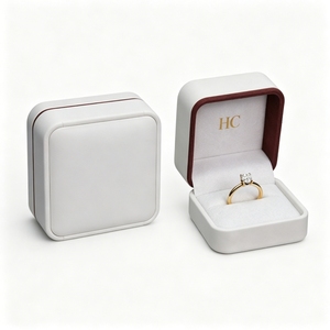 Bespoke Luxury Leather Ring Box Manufacturer Bulk High Grade PU Jewelry Packaging Box Factory Supply for Jewelry Retailers - Product Image 3
