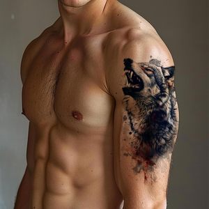 <span class=keywords><strong>Brazo</strong></span> grande Acuarela Animales <span class=keywords><strong>Tatuajes</strong></span> <span class=keywords><strong>Pequeños</strong></span> Animales Tatuaje Pegatinas para Hombres y Mujeres - Product Image 4