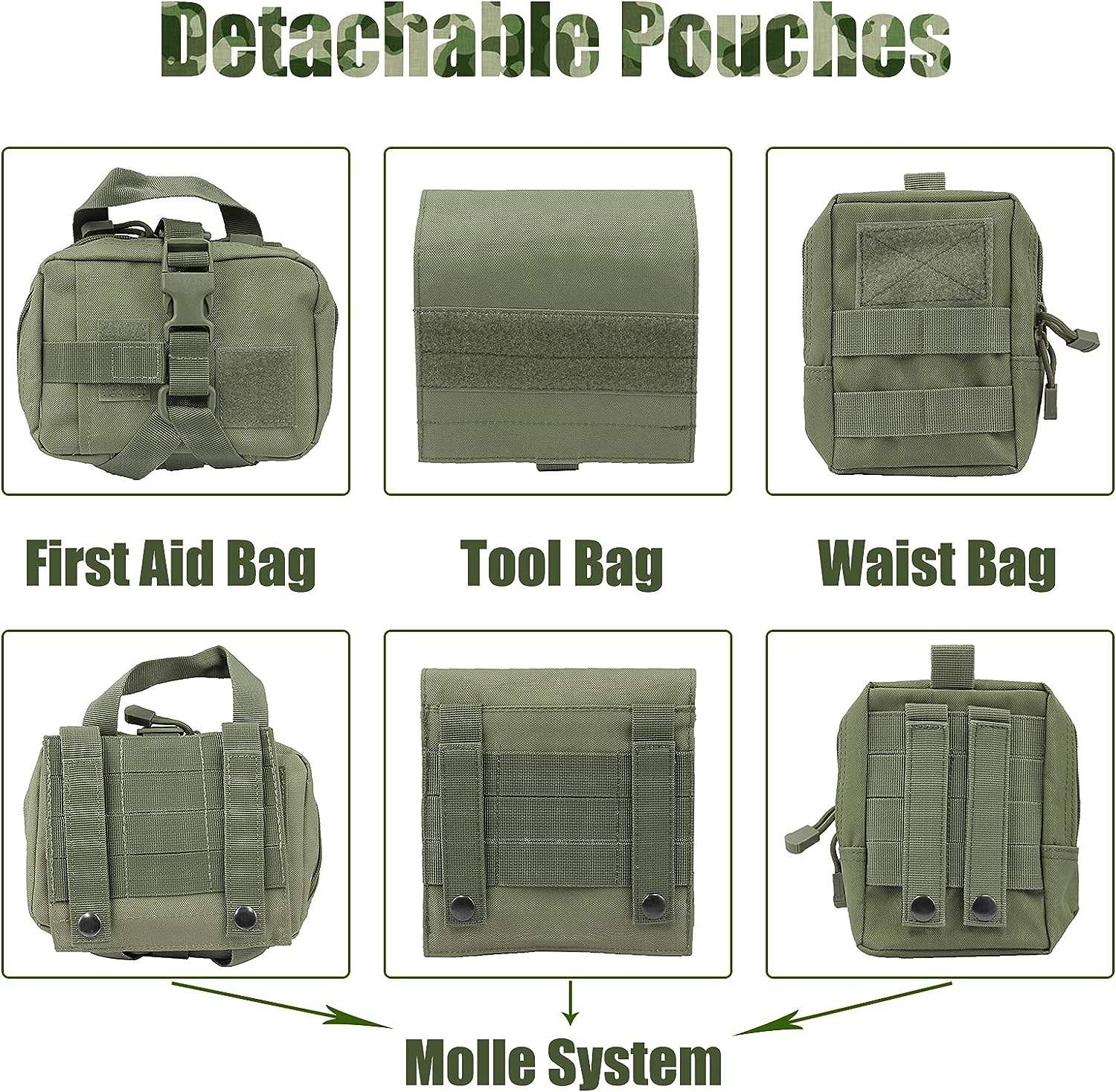 Avec 3 sacs cités séparément