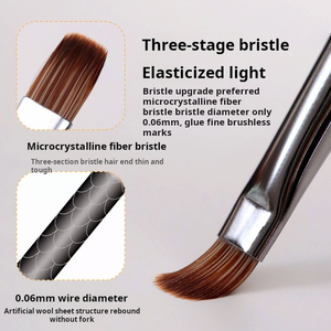 Pinceau à ongles double tête avec support métallique, logo personnalisé, vente en gros, professionnel, pour salon de manucure, pinceau de peinture UV Gel - Product Image 4