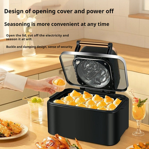 <span class=keywords><strong>Friteuse</strong></span> à <span class=keywords><strong>air</strong></span> numérique multifonction à écran tactile en acier inoxydable 1700W 12L/9L, cuisson vapeur sans huile, <span class=keywords><strong>double</strong></span> élément chauffant KA03007 - Product Image 2
