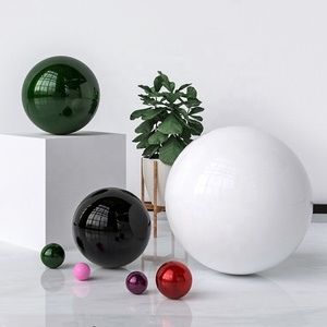 Bola decorativa de metal hueco multicolor pintada de acero inoxidable de venta directa de fabricantes personalizados - Product Image 1