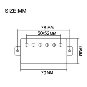 Humbucker Pickups 5-pickup set เอาต์พุตสูงโครเมียม/ทอง/ดำสำหรับ LP กีตาร์ไฟฟ้าแบบคอ & ท่าสะพาน - Product Image 6