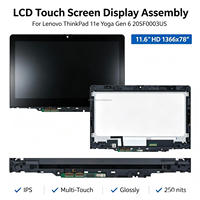 Layar Sentuh LCD 1366X768 HD Perakitan untuk Lenovo ThinkPad 11e Yoga Gen 6 20SF0003US