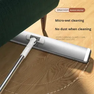 Vente en gros de serpillière en alliage d'aluminium rectangle plat mains libres pour le lavage des sols en bois avec tête de serpillière pour la <span class=keywords><strong>maison</strong></span> - Product Image 3