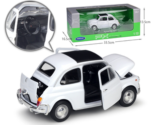 WELLY 1:18 Modellino Auto in Lega <span class=keywords><strong>Fiat</strong></span> 500L Simulazione Collezione Auto Classiche Decorazione - Product Image 4