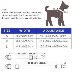 <span class=keywords><strong>Custom</strong></span> Large Size Pet <span class=keywords><strong>Dog</strong></span> <span class=keywords><strong>Collar</strong></span> Verstellbares leichtes Nylon-Gurtband mit thermischer <span class=keywords><strong>Sublimation</strong></span> für den Außenbereich - Product Image 6