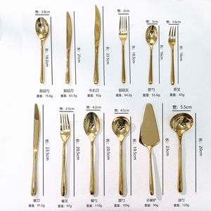 Ensemble de couverts en acier inoxydable de qualité supérieure, couteau, fourchette et cuillère, poli miroir 304, pour hôtel et restaurant - Product Image 4