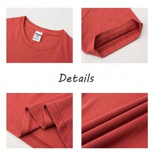 Nouveaux T-shirts décontractés personnalisables en gros, de haute qualité, 190 g, été, confortables, doux, 100% coton, pour hommes et femmes - Product Image 4