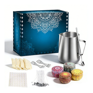 Caja de Regalo de Lujo para Velas, Frasco Premium con Mezcla Aromática de Coco y Soja, Fragancia para el Hogar, Presentación de Boutique, Surtido - Product Image 1