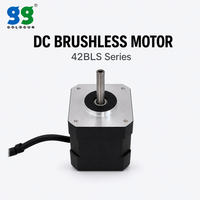 GOLDGUN 24V 60W 3000RPM 0.19N.m 42 Square Flange Motor BLDC Efisiensi Tinggi Motor DC Tanpa Sikat untuk Mesin Penanda Kecil