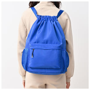 <span class=keywords><strong>Sac</strong></span> à <span class=keywords><strong>dos</strong></span> à cordon avec poches, adapté aux hommes et aux femmes, léger, pour les voyages, le <span class=keywords><strong>sport</strong></span>, le basketball, le rangement et l'usage quotidien - Product Image 6