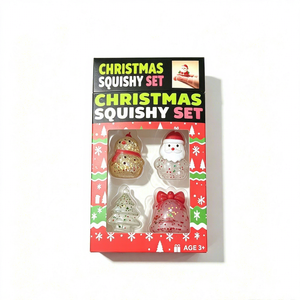 Jouet boîte mystère de Noël à presser en maltose, très populaire, avec paillettes et sequins, balle anti-stress à rebond lent, jouet à pétrir - Product Image 6