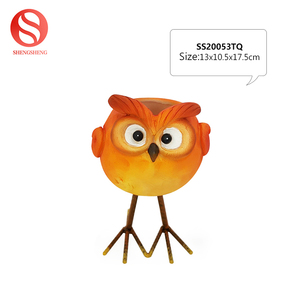 Pintado <span class=keywords><strong>a</strong></span> mano artesaní<span class=keywords><strong>a</strong></span> resina rojo flamenco flor suculenta olla para jardín de casa Decoración - Product Image 3