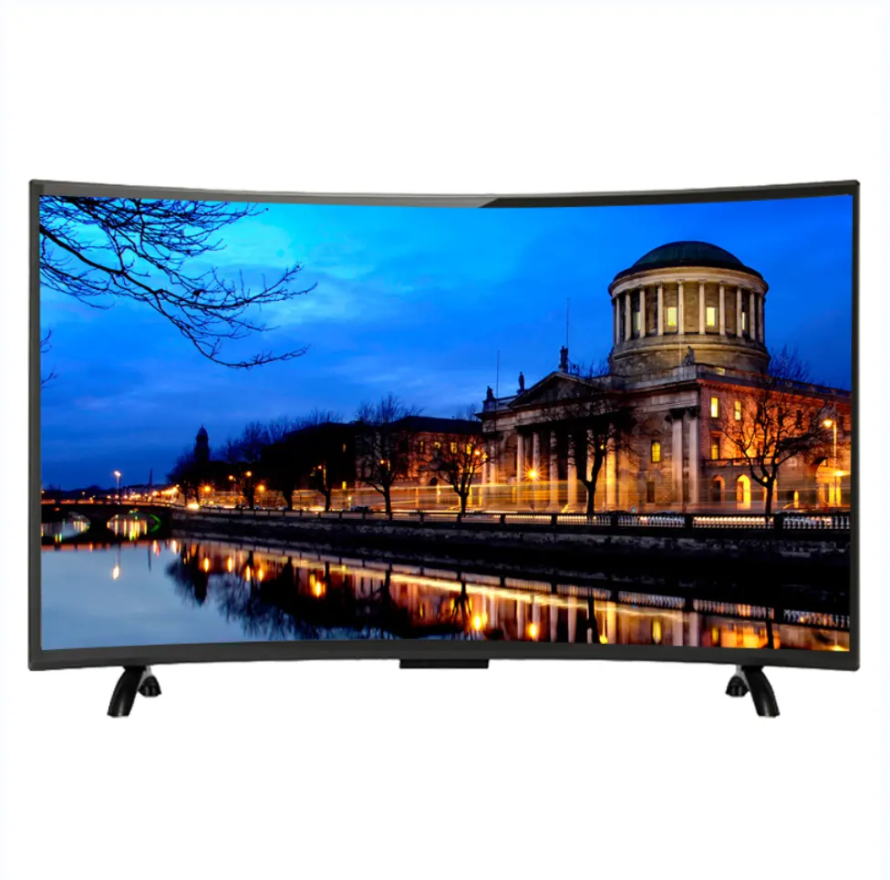 Недорогой телевизор 4K 55 дюймов 65 дюймов 75 дюймов изогнутый 3D UHD SMART LED изогнутый экран TV с Wi-Fi