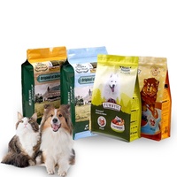 Vente en gros de pochettes plates refermables pour aliments pour animaux de compagnie de grande taille 5kg en feuille d'aluminium pour chat Mylar personnalisé sacs en plastique à 8 joints latéraux avec fermeture éclair