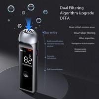 Testeur d'alcool numérique en gros d'usine, rechargeable par USB, avec écran LED, détecteur d'alcoolémie 0,000~0,199 % BAC, testeur d'haleine alcoolisée