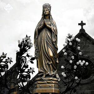 Escultura Moderna Personalizada de Gran Tamaño de la Virgen María y Jesús, Estatua de Bronce de Arte Metálico de Alta Calidad para Exteriores - Product Image 5