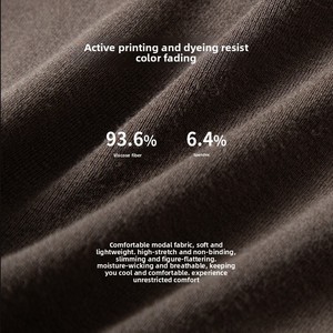 Maglietta Intima a Maniche Lunghe Bianca Chic da <span class=keywords><strong>Donna</strong></span> in Modal di Alta Qualità con Scollo a V, Minimalista, per Autunno Inverno - Product Image 4