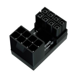 ชุดอะแดปเตอร์ PCIe 8 พิน 6 พิน 180 องศา แบบ U-Turn สำหรับการ์ดจอเดสก์ท็อป GPU สายไฟแบบ Low Profile - Product Image 2