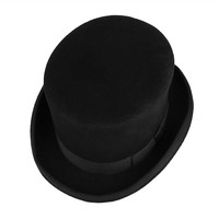 Chapeau haut de forme en laine, chapeau haut de forme formel, chapeau de cérémonie pour gentleman, chapeau de jazz, chapeau de fête décontracté, chapeau d'hiver Ascot pour hommes