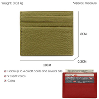 Klasik elegan grosir kulit Pu wanita elegan dompet desainer wanita tempat kartu