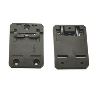 Adaptor Braket Plastik Profesional 68mm untuk PCB DIN C45, Pemasangan di Rel, dengan Klip Rel 35mm untuk Relay