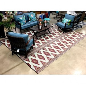 Folded floor mat Outdoor carpet Plastic Straw Patio Rug RV rugs