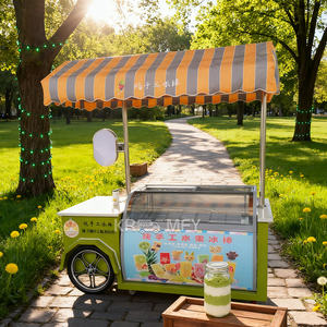Exhibidor de Madera Color Negro 2025, Nueva Invención, Carrito de Helados, Stand Moderno para Café, Kiosco en Centro Comercial - Product Image 5