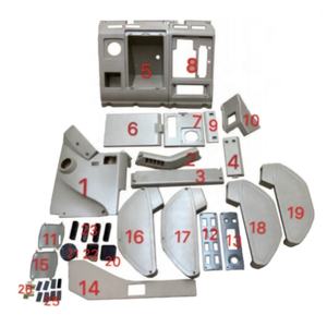 Pannello Decorativo Interno per Cabina di Escavatori Doosan, Daewoo, Hyundai, Carter, Hitachi, Komatsu, <span class=keywords><strong>Kobelco</strong></span>, Sany - Product Image 1