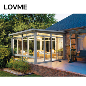 Véranda sur mesure 4 saisons, <span class=keywords><strong>solarium</strong></span> autoportant, maison <span class=keywords><strong>en</strong></span> verre de haute qualité, véranda <span class=keywords><strong>en</strong></span> aluminium - Product Image 5