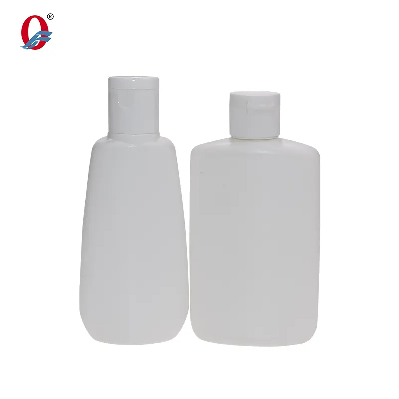 PE plastik şişe 50ml kaynağı seyahat boyutu Flip kap şampuan şişesi 90ml vücut yıkama yumuşak sıkılabilir şişe için Essentiale yağlar