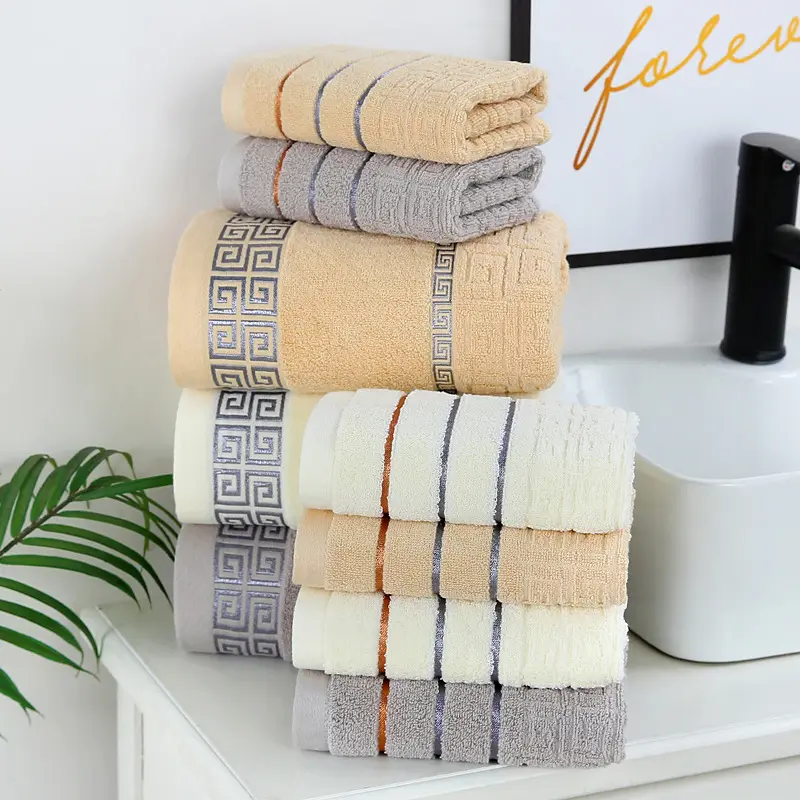 luxury bath towel 5 star hotel bath bathroom white cotton towel set