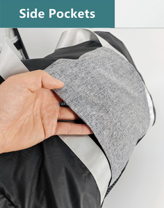 Seggiolino per cani impermeabile rimovibile lavabile per <span class=keywords><strong>auto</strong></span> con tasche portaoggetti guinzaglio di sicurezza - Product Image 5