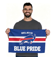 Serviette de sport personnalisée en microfibre pour club de football, basketball, équipe, impression par sublimation, serviette de rallye