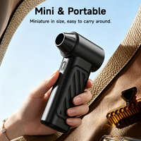 Souffleur d'air portable sans fil 100 000 tr/min, souffleur d'air électrique pour voiture, nettoyeur d'ordinateur, mini ventilateur à jet