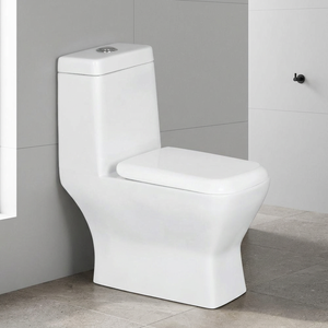 Inodoro de cerámica de una pieza de estilo americano de diseño moderno, artículos sanitarios de exportación de calidad, directo de fábrica para uso doméstico - Product Image 1