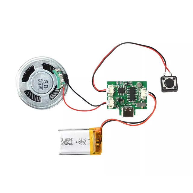 DIY Handcrafted Recording and Playback Module Pop-up Book Greeting Card Fridge Magnet Core Module Can Download 8M MP3 Music
