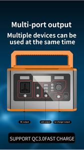 공장 가격 리튬 배터리 500와트 220V 110V 태양광 패널 충전 가능 휴대용 전원 스테이션 가정용 - Product Image 4