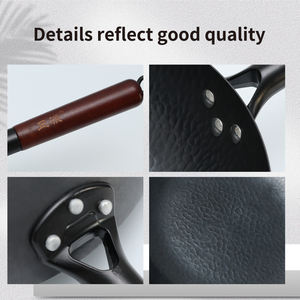 กระทะเหล็ก ลายเกล็ดปลา ปรุงอาหารได้ทันที ไม่ต้องปรุงแต่ง ไม่ติดกระทะ ทนสนิม กระจายความร้อนสม่ำเสมอ สำหรับทำอาหารที่บ้าน - Product Image 4